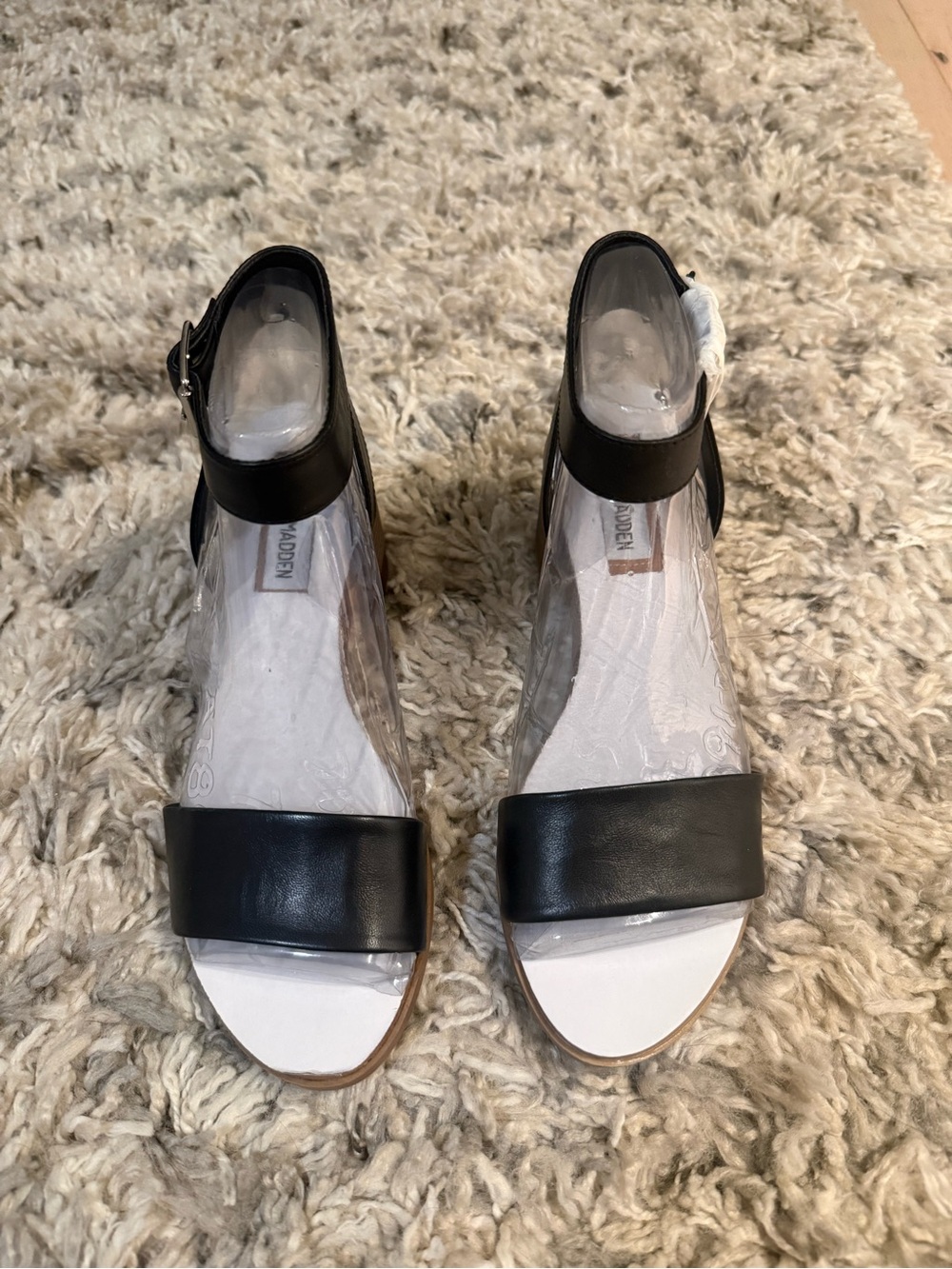 Steve madden Black heel sandals